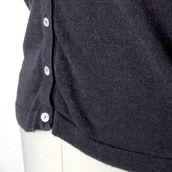 Ethos Distressed Knitted Top with Pearl Buttons - Picture 4 of 7